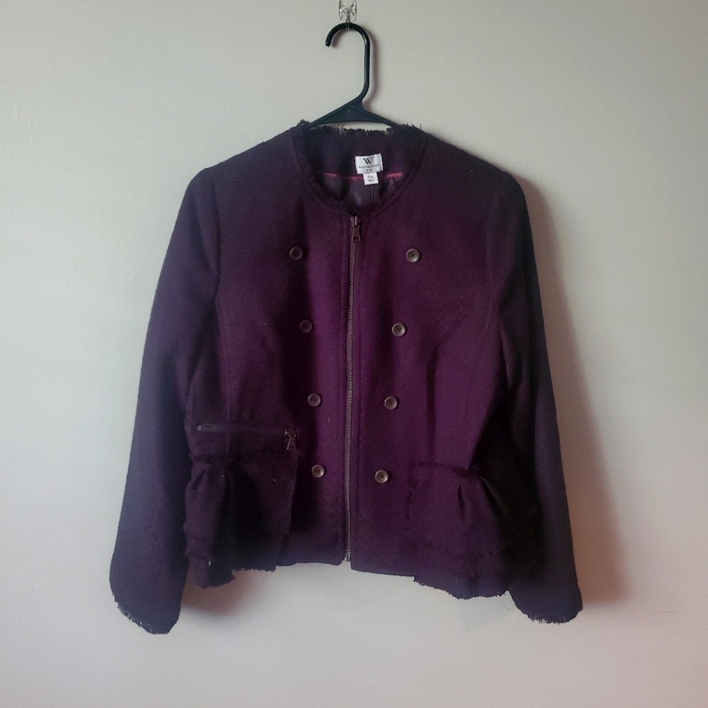 black jacket with zipper